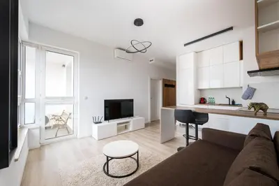 Telewizja i/lub zestaw kina domowego w obiekcie Pieskowa Skała 15 Residence Apartment by BookingHost