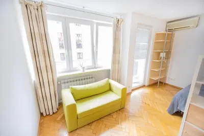Część wypoczynkowa w obiekcie Super Central Jasna str lovely studio
