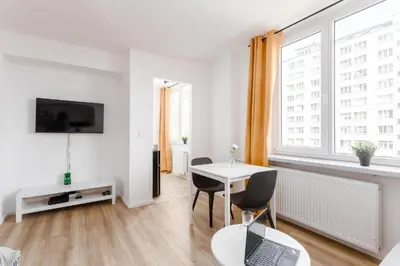 Telewizja i/lub zestaw kina domowego w obiekcie Top CityCenter Stylish Nowogrodzka