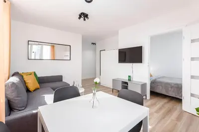 Telewizja i/lub zestaw kina domowego w obiekcie Top CityCentre Amazing Nowogrodzka
