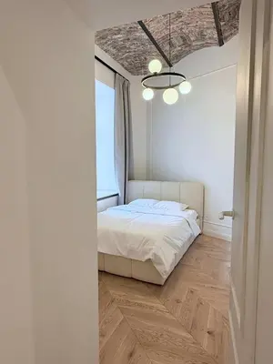 Łóżko lub łóżka w pokoju w obiekcie Luxury Residence Prime Location Parking