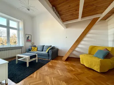 Część wypoczynkowa w obiekcie Cozy Stay Bracka Apartment
