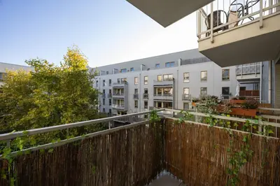Balkon lub taras w obiekcie Obywatelska Comfort Apartment by Solarento