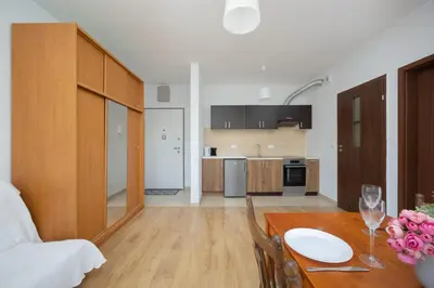 Kuchnia lub aneks kuchenny w obiekcie Obywatelska Comfort Apartment by Solarento