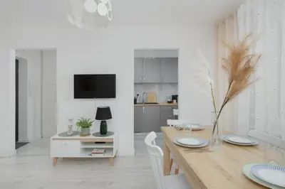 Kuchnia lub aneks kuchenny w obiekcie Smocza Bright & Cozy Apartment by Solarento
