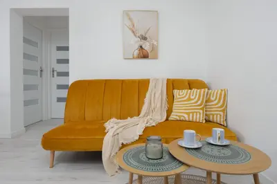 Część wypoczynkowa w obiekcie Smocza Bright & Cozy Apartment by Solarento