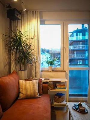 Część wypoczynkowa w obiekcie Enjoy Warsaw - home cinema
