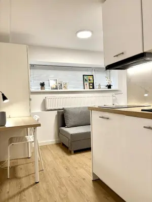 Kuchnia lub aneks kuchenny w obiekcie Smart - Modern Mokotów Studio