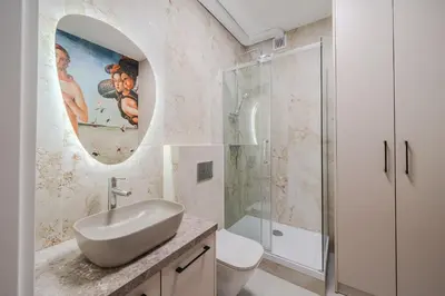 Łazienka w obiekcie Złota 7 Apartment