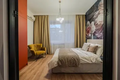 Łóżko lub łóżka w pokoju w obiekcie Złota 7 Apartment