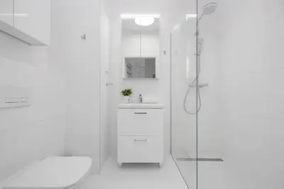 Łazienka w obiekcie Stylish Apartment in Browary Warszawskie with Air Conditioning & Parking by Noclegi Renters