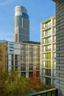 Budynek, w którym mieści się apartament