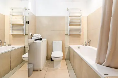 Łazienka w obiekcie Lumina 3 room apart near Łazienki Królewskie