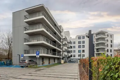 Budynek, w którym mieści się apartament