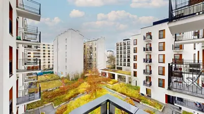 Budynek, w którym mieści się apartament