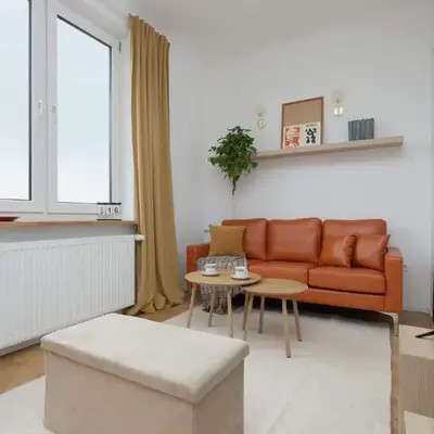 Spacious One Bedroom Apartment for 2 People in Warsaw by Noclegi Renters