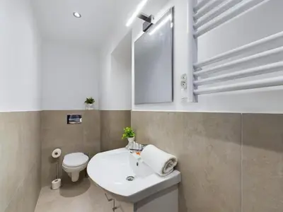 Łazienka w obiekcie Nice Studio w Garden & Parking near Warsaw Airport