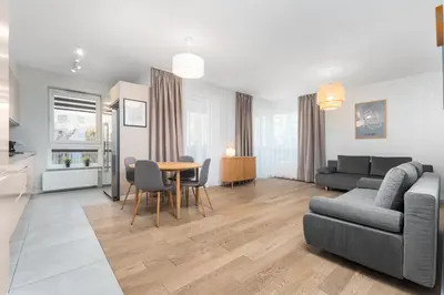Kuchnia lub aneks kuchenny w obiekcie Apartament Jeziorańskiego by Your Freedom
