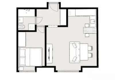 Plan piętra w obiekcie Sunny Corner Apartment Saska Kepa
