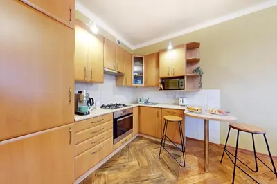 Kuchnia lub aneks kuchenny w obiekcie Sunny Corner Apartment Saska Kepa