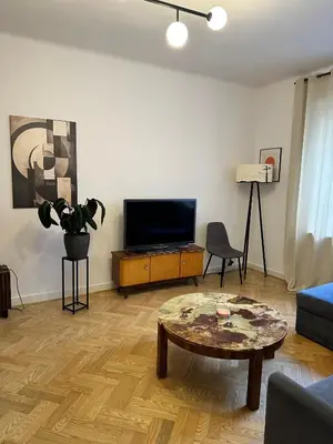Telewizja i/lub zestaw kina domowego w obiekcie Apartament Konopczyńskiego