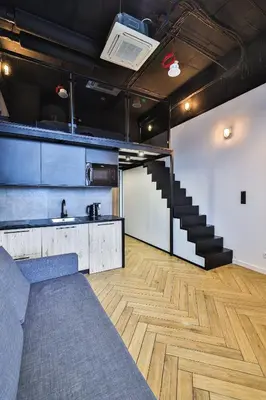Kuchnia lub aneks kuchenny w obiekcie Prymasa Tysiaclecia 83A LOFT APT By Perfect Apart