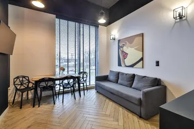 Część wypoczynkowa w obiekcie Prymasa Tysiaclecia 83A LOFT APT By Perfect Apart