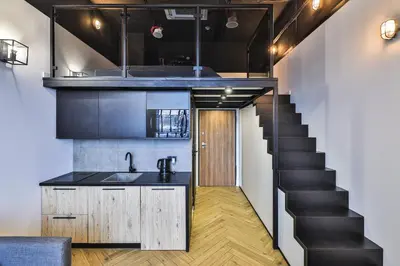 Kuchnia lub aneks kuchenny w obiekcie Prymasa Tysiaclecia 83A LOFT APT By Perfect Apart
