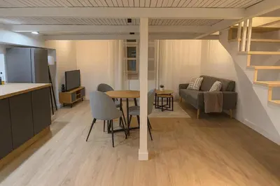 Część wypoczynkowa w obiekcie Nowoczesny Loft przy Starówce Daniłowiczowska 18