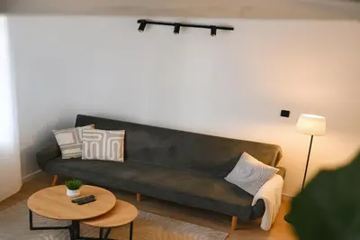 Część wypoczynkowa w obiekcie Nowoczesny Loft przy Starówce Daniłowiczowska 18