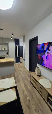 Kuchnia lub aneks kuchenny w obiekcie Apartament Blue 4 pokojowy z ogródkiem