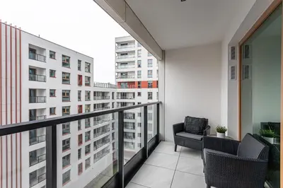 Balkon lub taras w obiekcie P&O Serviced Apartments Towarowa Square