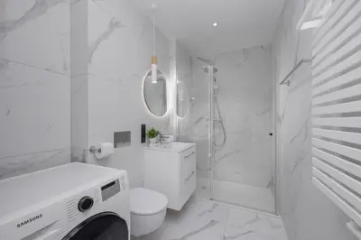 Łazienka w obiekcie Towarowa Towers Studio with Free Gym Access and Balcony by Noclegi Renters