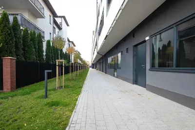 Budynek, w którym mieści się apartament