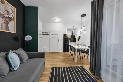 Kuchnia lub aneks kuchenny w obiekcie Warsaw Bemowo Apartment - Terrace, Bus Stop nearby - by Rentujemy