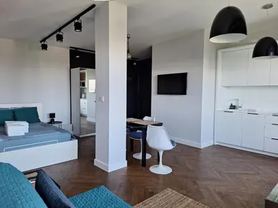 Część wypoczynkowa w obiekcie Apartamenty Wiejska 9