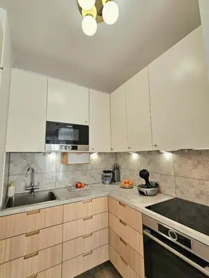 Kuchnia lub aneks kuchenny w obiekcie Super apartment new building parking Wola-Centrum