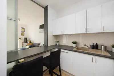 Kuchnia lub aneks kuchenny w obiekcie Apartament Branickiego