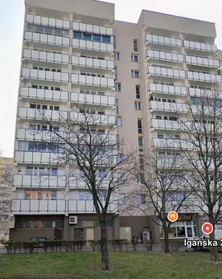 Budynek, w którym mieści się apartament