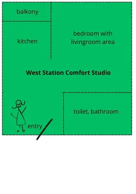 Plan piętra w obiekcie West Station Comfort
