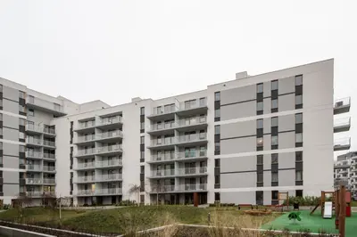 Budynek, w którym mieści się apartament