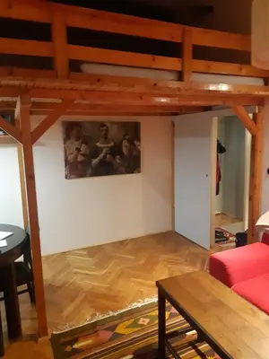 Część wypoczynkowa w obiekcie Wolność Centrum Apartament 2 poziomowy