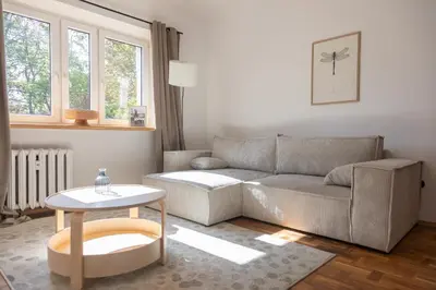 Część wypoczynkowa w obiekcie Muranów Apartment
