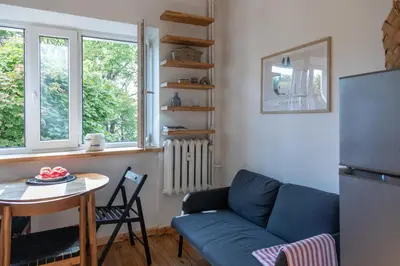 Część wypoczynkowa w obiekcie Muranów Apartment