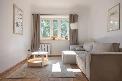 Część wypoczynkowa w obiekcie Muranów Apartment