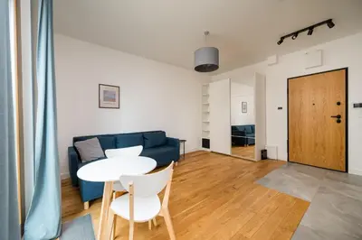 Część wypoczynkowa w obiekcie Bonifraterska City Centre Apartment by BookingHost
