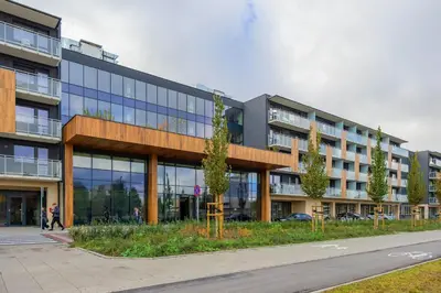 Budynek, w którym mieści się apartament
