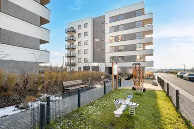 Budynek, w którym mieści się apartament
