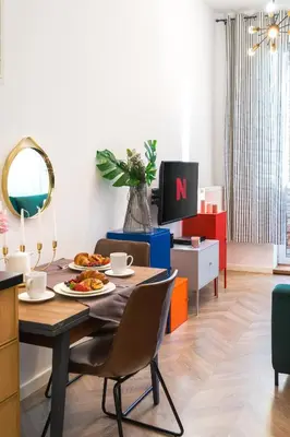 Część wypoczynkowa w obiekcie Urban Chic - Cozy Studio - Praga - Ząbkowska B