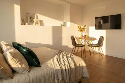 Telewizja i/lub zestaw kina domowego w obiekcie Villa Ursovia by VAYA STAYS